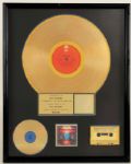 Original Boston RIAA Gold Album, Cassette and C.D. Award