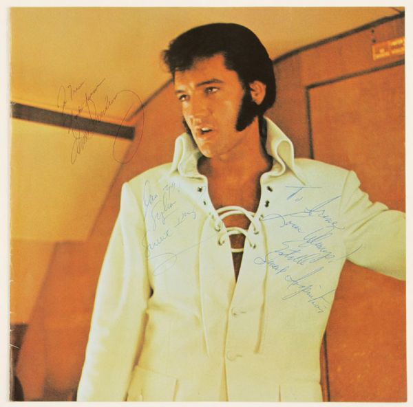 Elvis Presley Signed & Inscribed Print