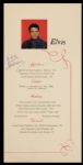 Elvis Presley Signed &Inscribed International Hotel Menu