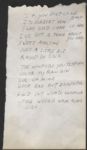 Elvis Presley Handwritten Song List for 1973 Recording Session
