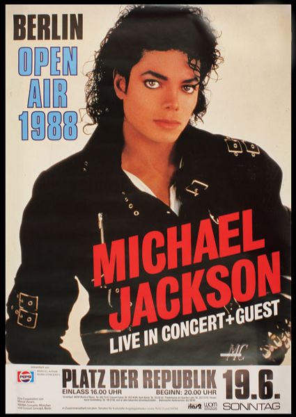 Michael Jackson Original Concert Poster
