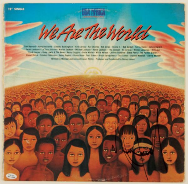 Michael Jackson Signed "We Are The World" Album