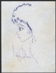 Michael Jackson Signed & Hand Drawn Ink Drawing