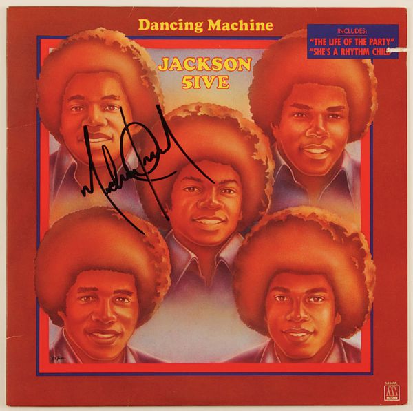 Michael Jackson Signed Jackson 5 "Dancing Machine" Album