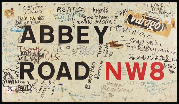 Beatles Original Abbey Road Street Sign