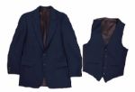 Elvis Presley Worn 1967 Vibrant Blue Suit Coat and Vest
