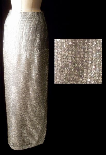 Lot Detail - Andre Van Pier Custom Made Crystal Sequin Encrusted White ...