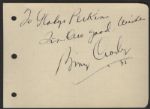 Bing Crosby Inscription and Signature
