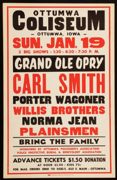 Grand Ole Opry Original Concert  Poster