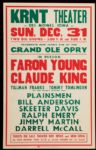Grand Ole Opry Original Concert Poster
