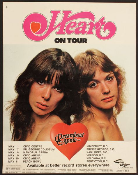 Lot Detail - Heart Original Concert Poster