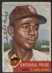 Satchel Page Signed 1953 Topps Baseball Card
