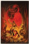 Original Marcus Boas "Indiana Jones in Hell" Original Signed Oil Painting
