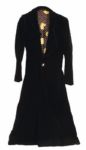 Miles Davis Worn Custom Made Black Velvet Coat