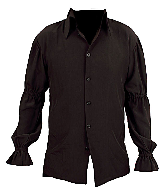 Lot Detail - Elvis Presley Owned & Worn Black IC Costume Shirt