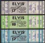 Elvis Presley August 17 & 18, 1977 Unused Concert Tickets 