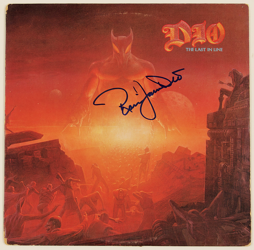 Ronnie James Dio Signed "The Last In Line" Album.