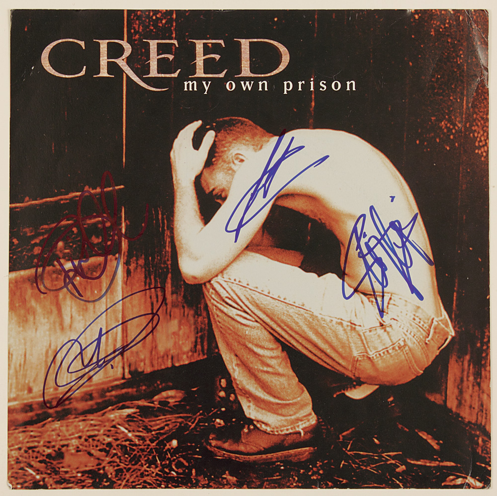 Scott Stapp Signed Autographed CREED My Own Prison CD Booklet.