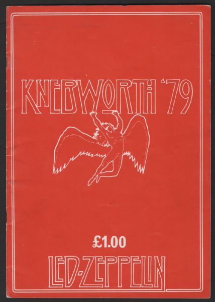 Led Zeppelin Knebworth 79 Original Concert Program