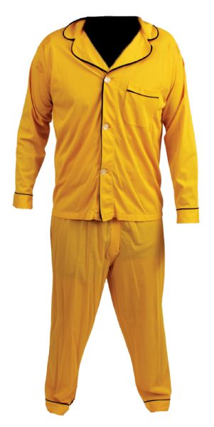Elvis Presley Owned and Worn Yellow Pajamas