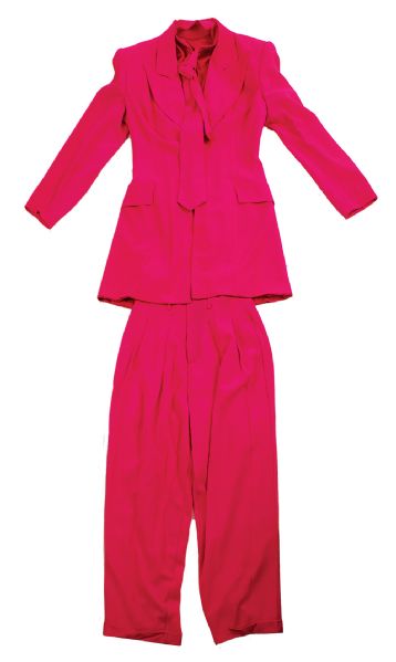 Elton John Worn Fuschia Suit