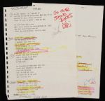 Stevie Nicks Hand Annotated Stand Back Lyrics