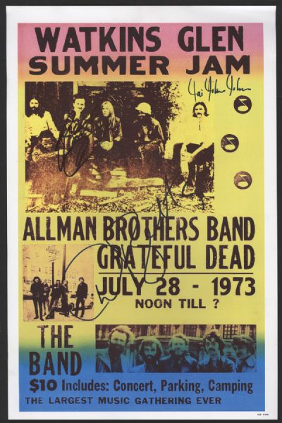 The Allman Brothers Band Signed Poster