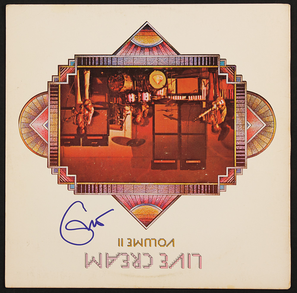 Cream Band Signed Live Cream LP (Atco 328, 1970).  Music