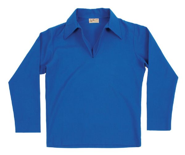 Elvis Presley Worn Sy Devore Blue Pull-Over Shirt