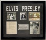 Elvis Presley Signed 1956 Screen Actors Guild Contract 