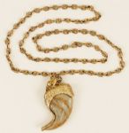 Elvis Presley Owned and Worn Gold Lion Claw Necklace 