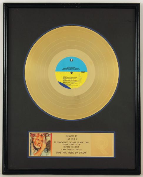 Kenny Rogers "Something Inside So Strong" Original RIAA Gold Award