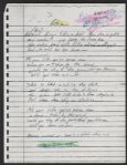 Stevie Nicks Hand Annotated Rhiannon Lyrics