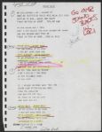 Stevie Nicks Hand Annotated Stand Back Lyrics