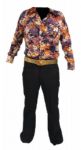 Elvis Presley Owned and Worn Colorful Long-Sleeved Shirt, Pants and Gold Belt