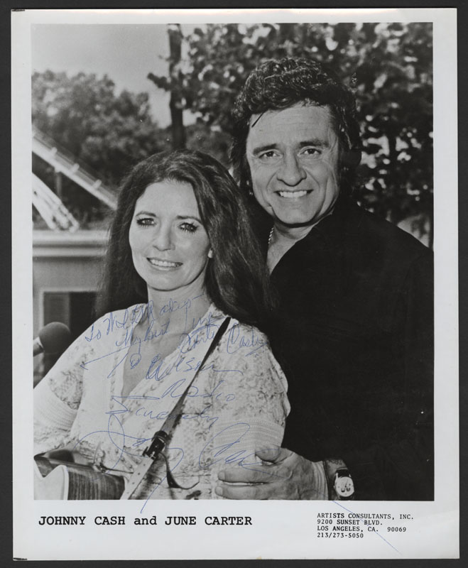 June Carter Cash Signed & Inscribed Original Photograph.