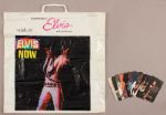 Elvis Presley 1972 Original Las Vegas Hilton "Elvis Now" Plastic Shopping Bag With RCA Pocket Calendars