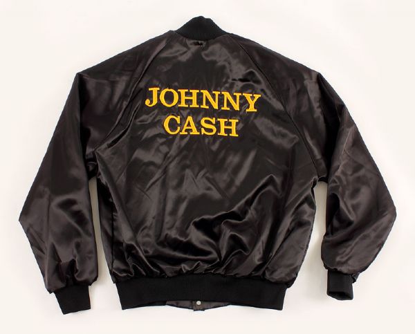 Johnny Cashs Personally Worn  Satin Tour Jacket