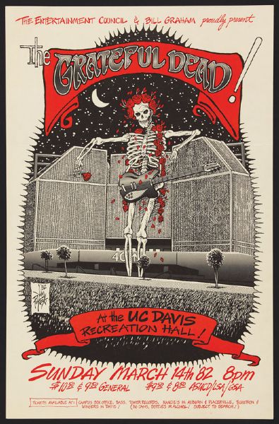 The Grateful Dead Original UC Davis Concert Poster