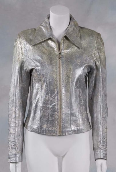 Michelle Pfeiffer "Grease 2" Film  Worn Silver Motorcycle Jacket