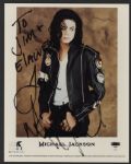 Michael Jackson Signed  & Inscribed Photograph