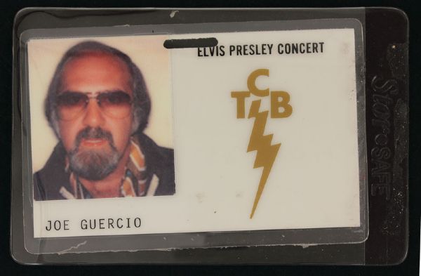 Joe Guercio Original Elvis Presley 1977 Tour TCB ID Badge