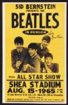 Beatles Promoter Sid Bernstein Signed Shea Stadium Concert Poster