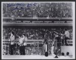 Beatles Promoter Sid Bernstein Signed Shea Stadium Concert Photograph