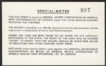 Beatles US Tour/August 1966 ID Card
