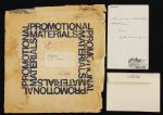 John Lennon & Yoko Ono Original Promotional Double Fantasy Envelope and Yoko Handwritten Note