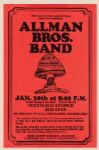 The Allman Brothers Band Original Concert Poster