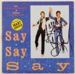 Michael Jackson Signed "Say, Say, Say" Maxi Single Cover