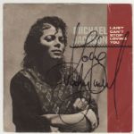 Michael Jackson Signed "I Just Cant Stop Loving You" 45 Record Sleeve