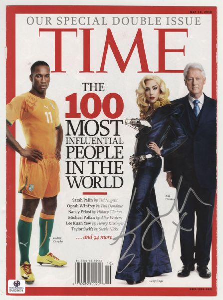 Lady Gaga Signed Time Magazine